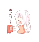 ふたごのしろねこ・冬（個別スタンプ：13）