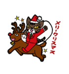 クリスマス版のキジトラ猫（個別スタンプ：1）