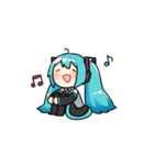 初音ミク＆巡音ルカスタンプby.マスもふ（個別スタンプ：15）