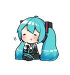 初音ミク＆巡音ルカスタンプby.マスもふ（個別スタンプ：19）