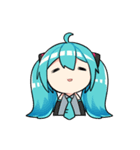 初音ミク＆巡音ルカスタンプby.マスもふ（個別スタンプ：26）