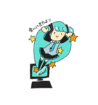 ゆるりと初音ミク（個別スタンプ：16）