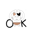 腹巻きを着けた猫（個別スタンプ：5）