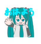 初音ミク ミクダヨー スタンプ（個別スタンプ：3）