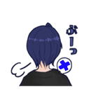 青髪女の子のすたんぷ（個別スタンプ：3）