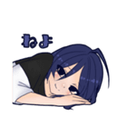 青髪女の子のすたんぷ（個別スタンプ：6）
