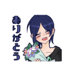 青髪女の子のすたんぷ（個別スタンプ：7）