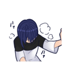 青髪女の子のすたんぷ（個別スタンプ：24）