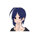 青髪女の子のすたんぷ（個別スタンプ：25）