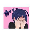 青髪女の子のすたんぷ（個別スタンプ：36）
