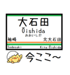 山形線(奥羽本線)気軽に今この駅！からまる（個別スタンプ：31）