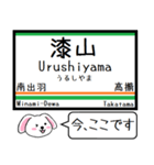 山形線(奥羽本線) 今この駅だよ！タレミー（個別スタンプ：21）