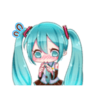 初音ミクの毎日使えちゃうスタンプ（個別スタンプ：17）