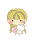 うさぎさんとわたし（個別スタンプ：5）