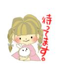 うさぎさんとわたし（個別スタンプ：14）