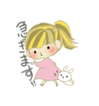 うさぎさんとわたし（個別スタンプ：15）