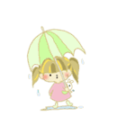 うさぎさんとわたし（個別スタンプ：23）