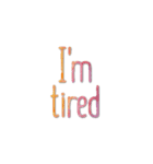 Simple Message Stamp（個別スタンプ：18）