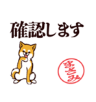 柴犬まさみ（デカ文字・敬語）（個別スタンプ：6）