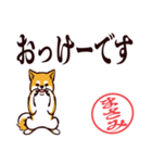 柴犬まさみ（デカ文字・敬語）（個別スタンプ：7）