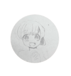 美少女ラフ（個別スタンプ：4）