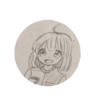 美少女ラフ（個別スタンプ：5）