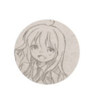 美少女ラフ（個別スタンプ：7）