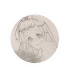 美少女ラフ（個別スタンプ：8）