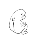背中で語る奴（個別スタンプ：3）