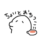 日常のシロイルカさんだよ。（個別スタンプ：8）