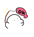 日常のシロイルカさんだよ。（個別スタンプ：17）