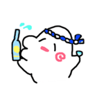 日常のシロイルカさんだよ。（個別スタンプ：20）