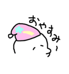日常のシロイルカさんだよ。（個別スタンプ：36）