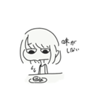 心が辛い時の女の子とナニカ（個別スタンプ：11）