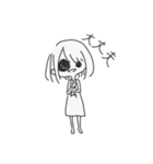 心が辛い時の女の子とナニカ（個別スタンプ：12）