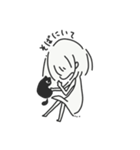心が辛い時の女の子とナニカ（個別スタンプ：13）