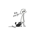 心が辛い時の女の子とナニカ（個別スタンプ：14）