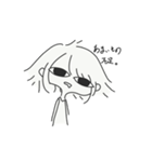 心が辛い時の女の子とナニカ（個別スタンプ：27）
