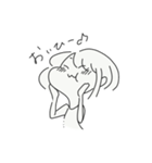 心が辛い時の女の子とナニカ（個別スタンプ：29）