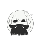 心が辛い時の女の子とナニカ（個別スタンプ：37）
