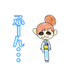 色鉛筆による和柄スタンプ（個別スタンプ：6）