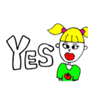 日常会話で使える簡単な英語スタンプ（個別スタンプ：3）