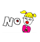 日常会話で使える簡単な英語スタンプ（個別スタンプ：4）