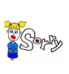 日常会話で使える簡単な英語スタンプ（個別スタンプ：27）