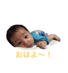 まんまるあかちゃんのスタンプ（個別スタンプ：3）