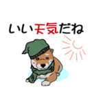 冬バージョン☆可愛い犬のスタンプ（個別スタンプ：2）
