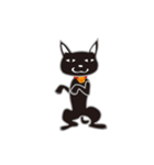 動く黒猫さんスタンプ（個別スタンプ：24）