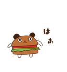 バーガーくま（個別スタンプ：3）