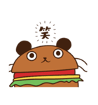 バーガーくま（個別スタンプ：17）