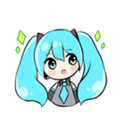 初音ミクのスタンプ【さきver】（個別スタンプ：3）